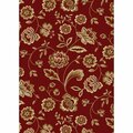 Mayberry Rug 5 ft. 3 in. x 7 ft. 3 in. City Flora Claret Area Rug CT1054 5X8